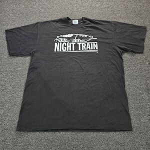Eagle USA Night Train Bobsled T-Shirt Mens XL Utah Olympic Park Black Vintage